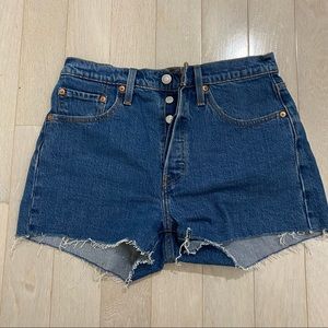 Levi’s 501 High Waist Shorts Size 28